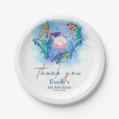 海海獣ベビー誕生日パーティー紙プレート ペーパープレート (正面)