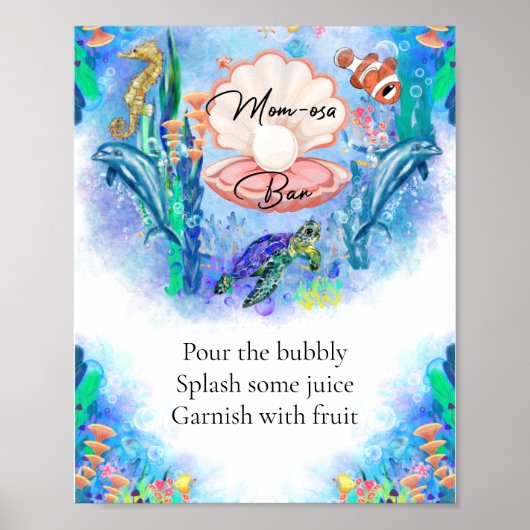 海海獣モモモザバードリンクサイン ポスター (正面)