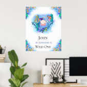 海海獣誕生日 ポスター (ホームオフィス)