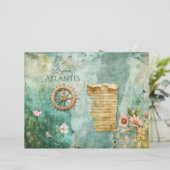 海海航海の水中ティール（緑がかった色）スクラップブック紙 (スタンド正面)