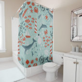 海海航海の海船灯台 シャワーカーテン (インサイチュ)