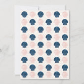 海海軍と赤面ピンクジェンダーが彼または彼女を明らかにする 招待状 (裏面)