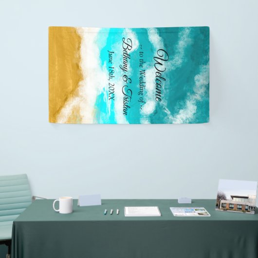 海海辺結婚沿岸 横断幕 (トレードショー)