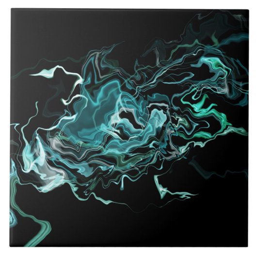 海渦巻きIIIセラミックタイル タイル (正面)