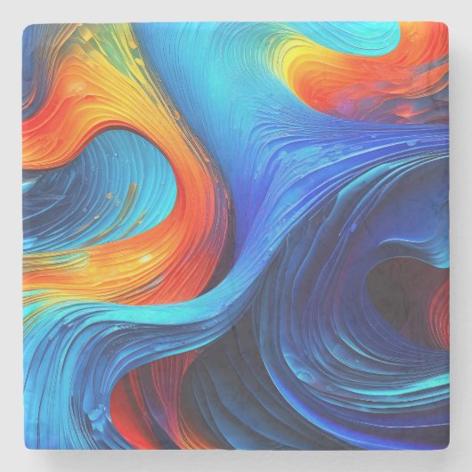 海溶岩「アストラルサージ」 ストーンコースター (正面)