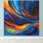 海溶岩「アストラルスワール」 キャンバスプリント (インサイチュ (ウッドフロア))