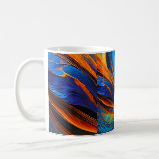 海溶岩「アストラルスワール」 コーヒーマグカップ (左)