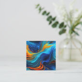 海溶岩「テンペスト」 スクエア名刺 (スタンド正面)