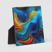 海溶岩「テンペスト」 フォトプラーク (正面)