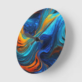 海溶岩「テンペスト」 ラウンド壁時計 (傾斜)