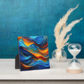 海溶岩「火色岩」 フォトプラーク (インサイチュ)