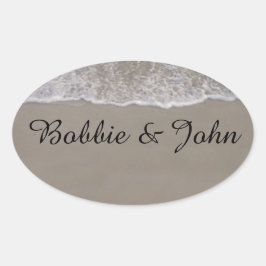 海潮 楕円形シール