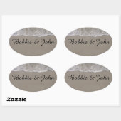 海潮 楕円形シール (シート)