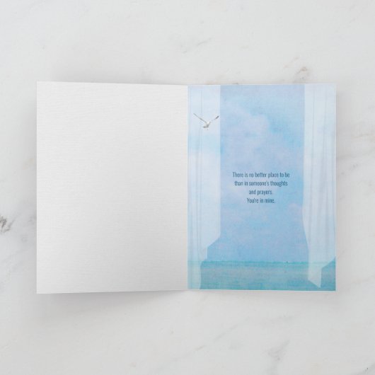 海灯台の窓の水色 カード (内部)