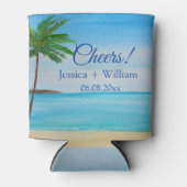 海熱帯ビーチアイランドサマー結婚ズ 缶クーラー (正面)