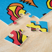 海熱狂する生物と黄色海潜水艦 ジグソーパズル (側面)