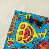 海熱狂する生物と黄色海潜水艦  ビーチタオル (インサイチュ)