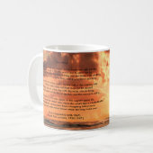 "海熱"の日没 コーヒーマグカップ (正面左)