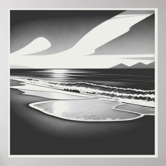 海独り白黒 ポスター (正面)