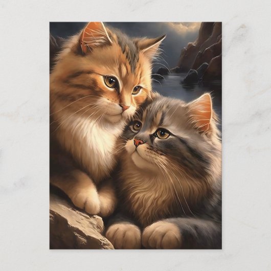 海猫バレンタイン/アニバーサリー挨拶はがき シーズンポストカード (正面)