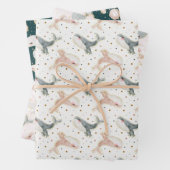 海獣の下の小さなクジラの水の色 ラッピングペーパーシート (インサイチュ)