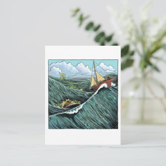 海獣はがき ポストカード (スタンド正面)