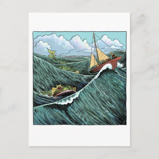 海獣はがき ポストカード (正面)