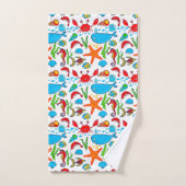 海獣マンガ バスタオルセット (ハンドタオル)