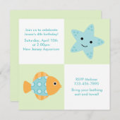 海獣夏の誕生日パーティー 招待状 (正面/裏面)