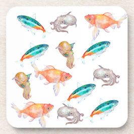 海獣模様 コースター