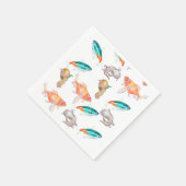 海獣模様 スタンダードカクテルナプキン (角)