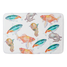 海獣模様 バスマット