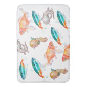 海獣模様 バスマット (正面縦)