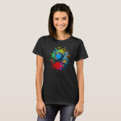 海獣魚鮫カラフルヤマザメ Tシャツ (正面フル)