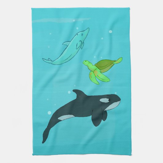 海獣 キッチンタオル (縦)