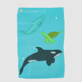 海獣 ゴルフタオル (正面)