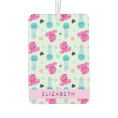 海獣，タコ，クラゲ，ハート，お名前 カーエアーフレッシュナー (裏面)