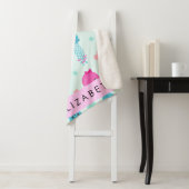 海獣，タコ，クラゲ，ハート，お名前 シェルパブランケット (インサイチュ)