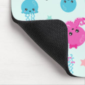 海獣，タコ，クラゲ，ハート，お名前 マウスパッド (コーナー)