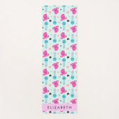 海獣，タコ，クラゲ，ハート，お名前 ヨガマット (正面)