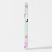 海獣，タコ，クラゲ，ハート，お名前 iPhoneケース (左側面)