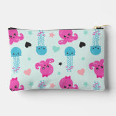 海獣，海生物，タコ，クラゲ，ハート アクセサリーポーチ (裏面)