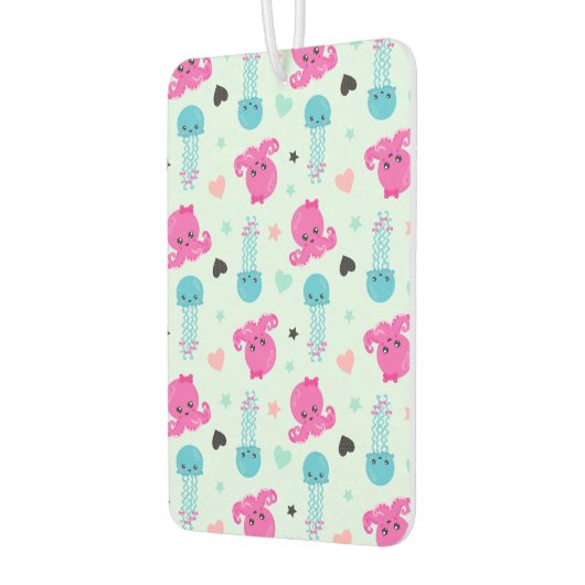 海獣，海生物，タコ，クラゲ，ハート カーエアーフレッシュナー (左)