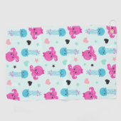 海獣，海生物，タコ，クラゲ，ハート ゴルフタオル (横)