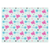 海獣，海生物，タコ，クラゲ，ハート テーブルクロス (正面(横))