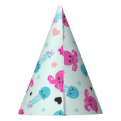 海獣，海生物，タコ，クラゲ，ハート パーティーハット (裏面)