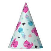 海獣，海生物，タコ，クラゲ，ハート パーティーハット (左)