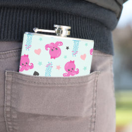 海獣，海生物，タコ，クラゲ，ハート フラスク