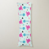 海獣，海生物，タコ，クラゲ，ハート ボディピロー (正面縦)