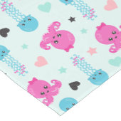 海獣,海生物,タコ,クラゲ,ハート ミディアムテーブルランナー (コーナー)